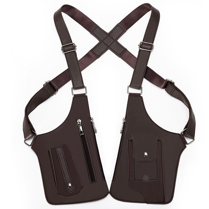 NeckAlign - Cartera Antirrobo de Cuero para Hombre